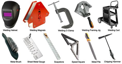 welding sheet metal tools|welding tools names and pictures.